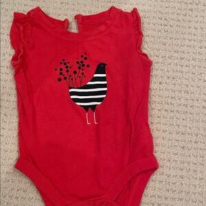 GAP Bright Red Baby Onesie